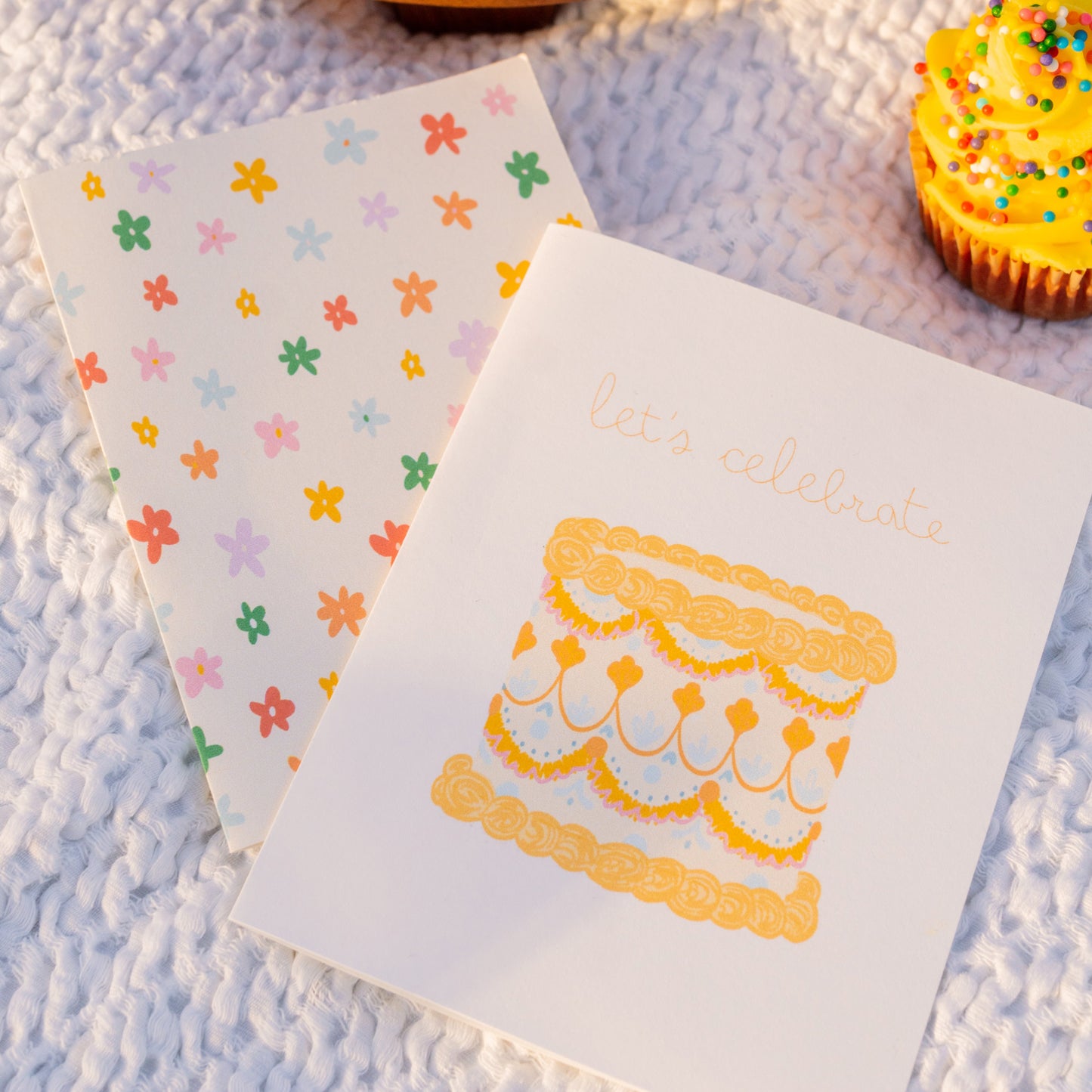 retro rainbow flowers! greeting card