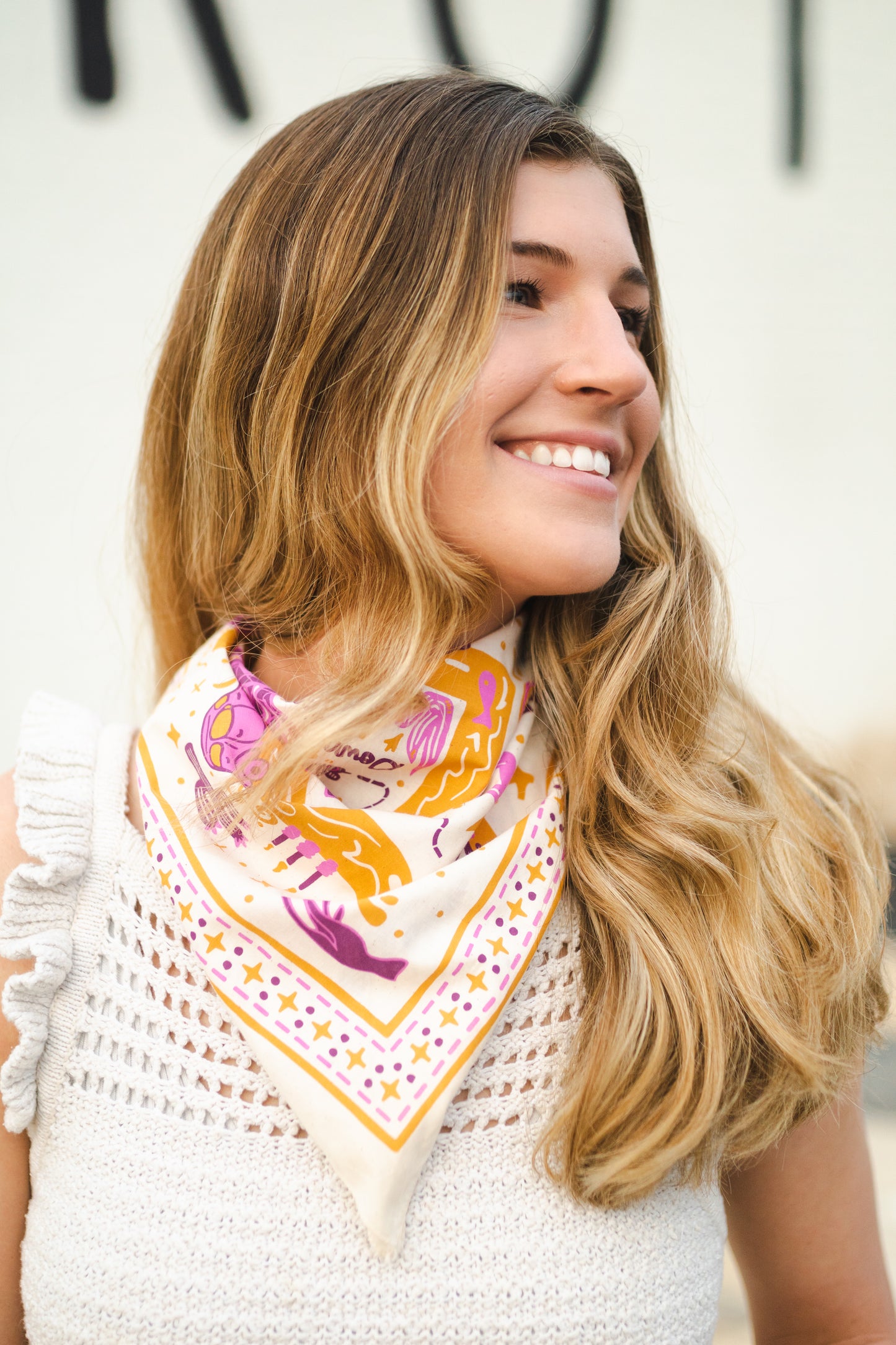 Natural White Desert Bandana
