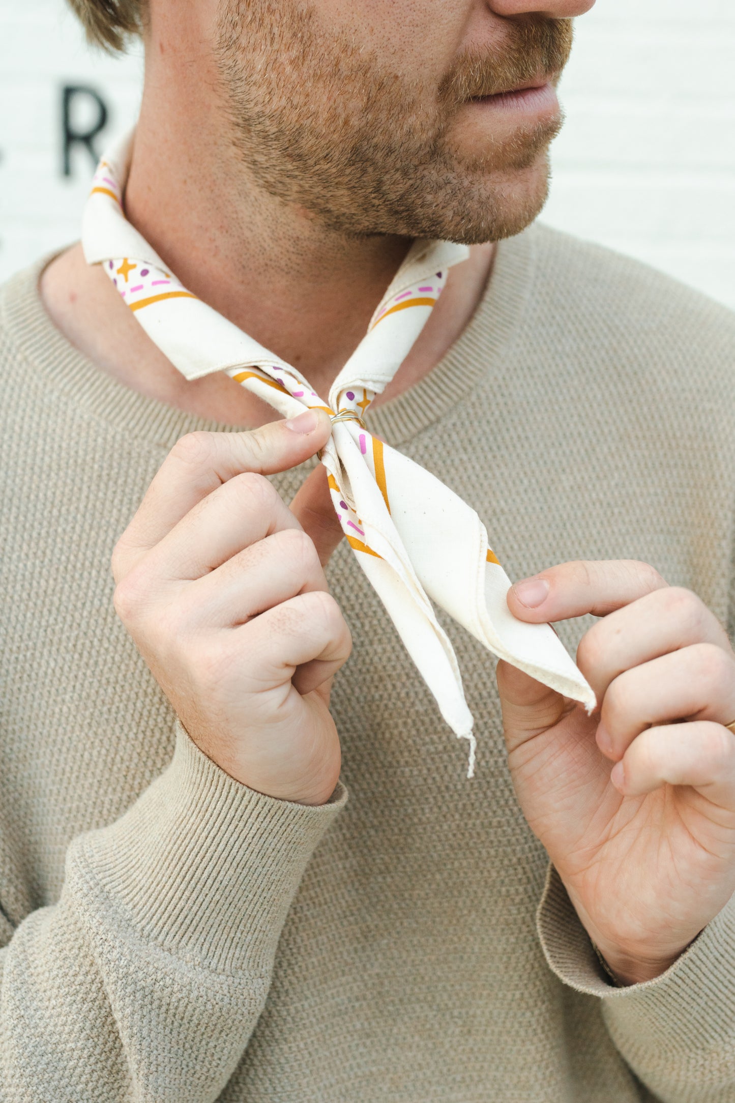 Natural White Desert Bandana