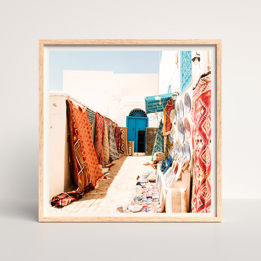tunisia textile landscape print